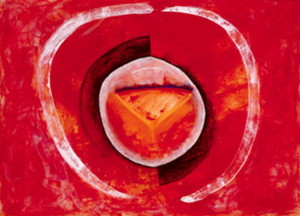 Title: Cycles, Style: Esoteric, Medium: Acrylic and Pastel on Paper, Size: 30" x 22" (76 cm x 56 cm), Created: 2004 April , Accession #04/1D