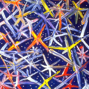Title: Souls Choices, Style: Symbolic, Medium: Acrylic on Canvas, Size: 60" x 60" (152 cm x 152 cm), Created: 1991, Accession #91/8