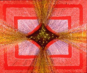 Title: Template Unveiled, Style: Esoteric, Medium: Acrylic on Canvas, Size: 72" x 60" (183 cm x 152 cm), Created: 1991, Accession #91/5