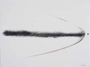 Title: To The Point, Style: Allegoric, Medium: Pencil on Paper, Size: 24" x 18" (61 cm x 46 cm), Created: 2001 February , Accession #01/1D
