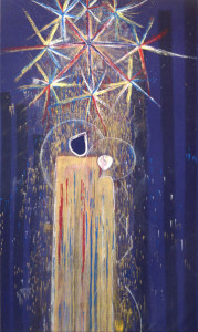Title: Untitled 92/9P, Style: Allegoric, Medium: Acrylic on Canvas, Size: 74" x 124" (188 cm x 315 cm), Created: 1992, Accession #92/9P