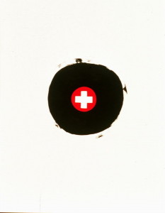 Title: Whole Black One, Style: Symbolic, Medium: Acrylic on Paper, Size: 22" x 30" (56 cm x 76 cm), Created: 1992, Accession #92/12P