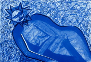 Title: Byzantine Queen, Style: Esoteric, Medium: Pastel on Paper, Size: 44.5" x 33" (113 cm x 84 cm), Created: 2003 10 June , Accession #03/2D