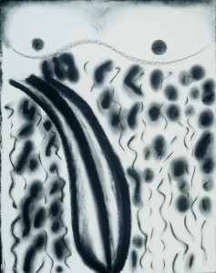 Title: Egg and Seed, Style: Esoteric, Medium: Charcoal on Paper, Size: 19.5" x 25.5" (50 cm x 65 cm), Created: 2003 June 3, Accession #03/1D